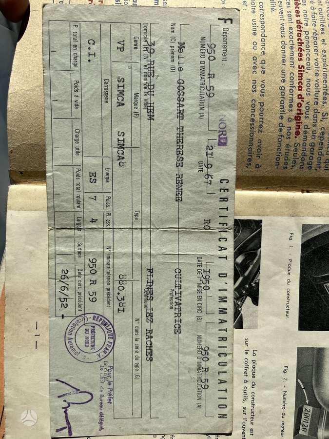 Simca 8, 1.2 l., hečbekas