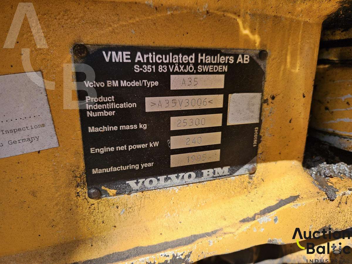 Volvo A 35, самосвалы