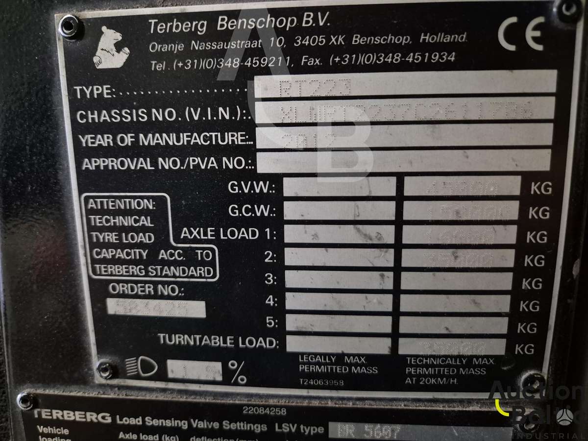 Terberg RT223, no sleeping space