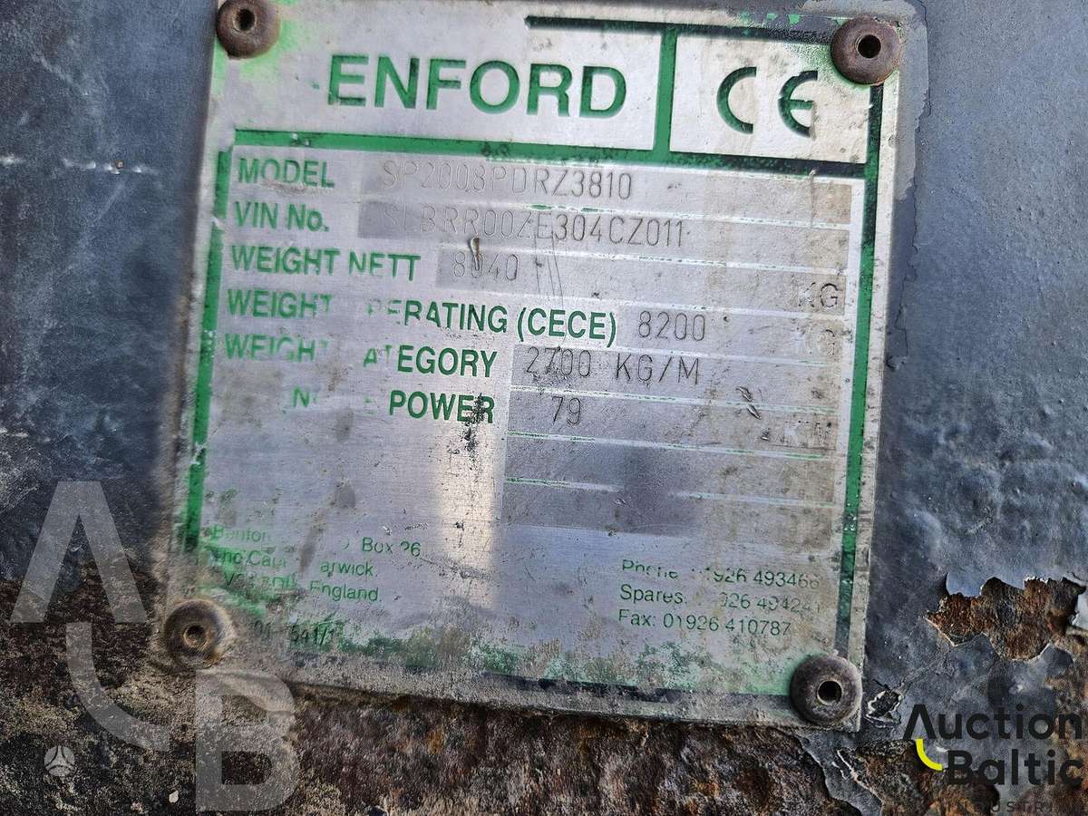 Benford SP2008PDRZ3810, vibrator / compactor
