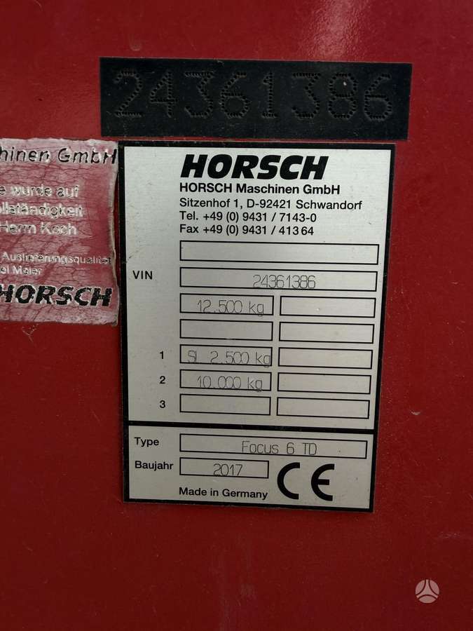 Horsch Focus, seeders, planters
