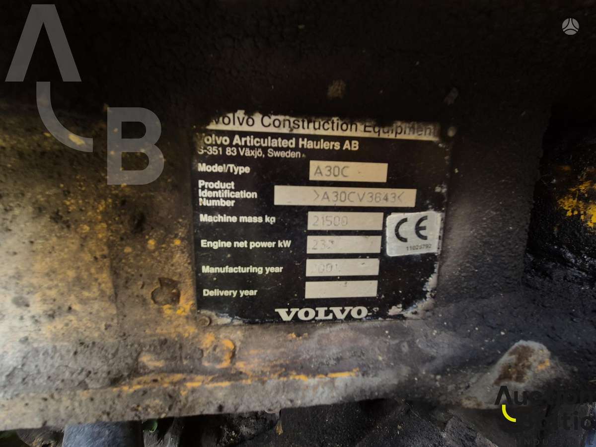 Volvo A 30 C, dumpers / tippers