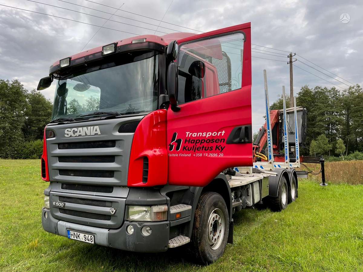 Scania R500, timber trucks