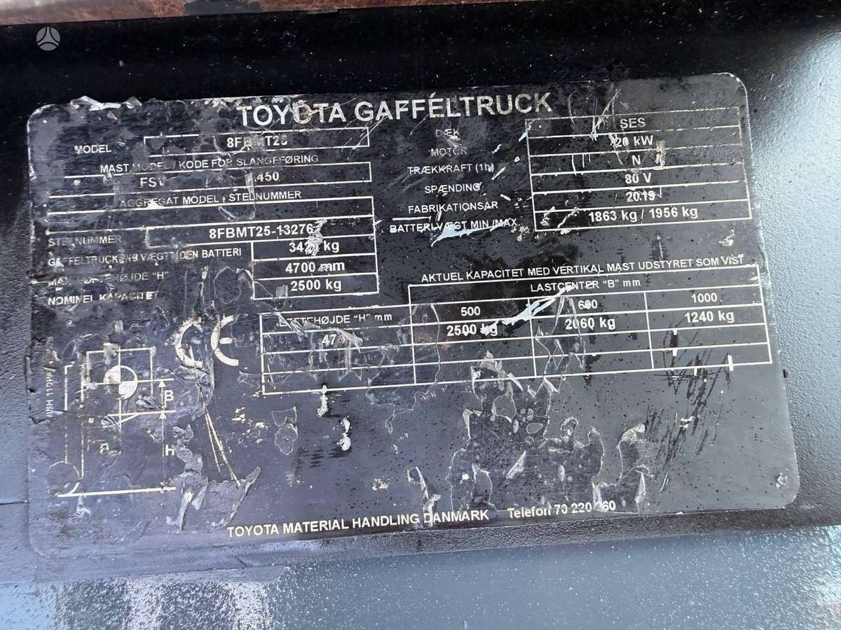 Toyota 8FBMT25, forklifts
