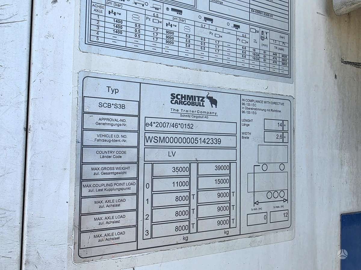 Schmitz SKO24, Multitemp, 7CM, šaldytuvai