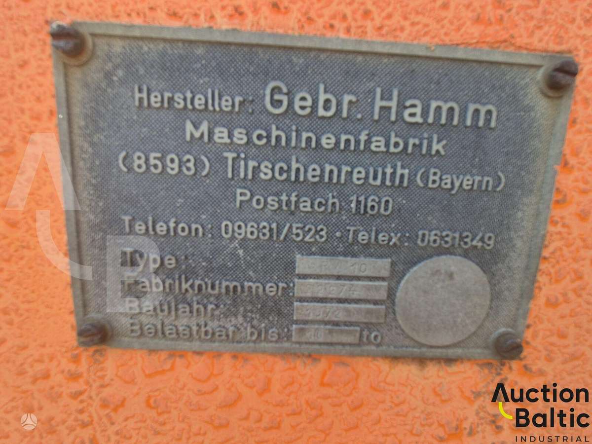 Hamm GRW 10, вибромашины