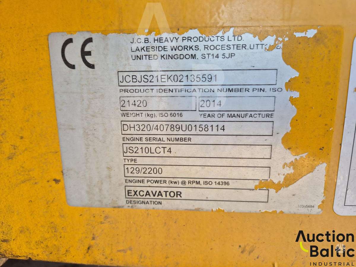 JCB JS 210 LC, ekskavatori