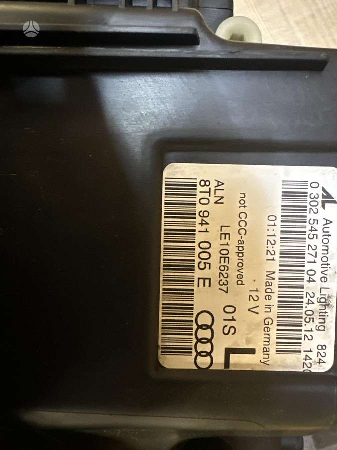 Audi A5, 8T0941005E, žibintai