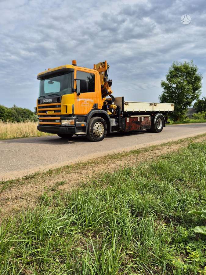Scania D94, самосвалы с краном