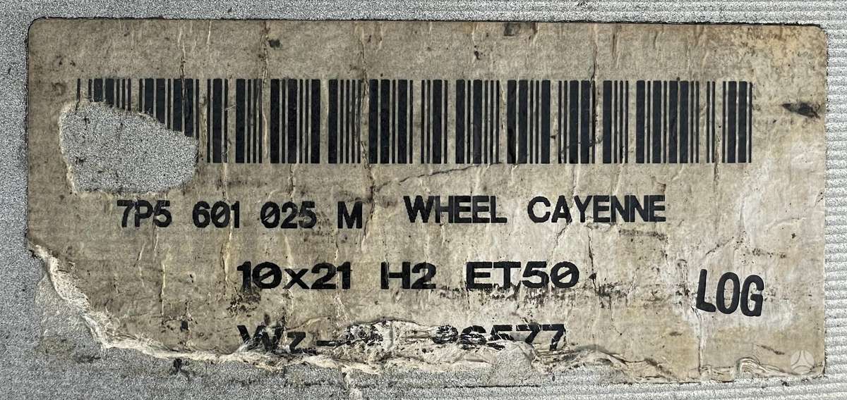 Porsche Cayenne 4 vnt, light alloy, R21