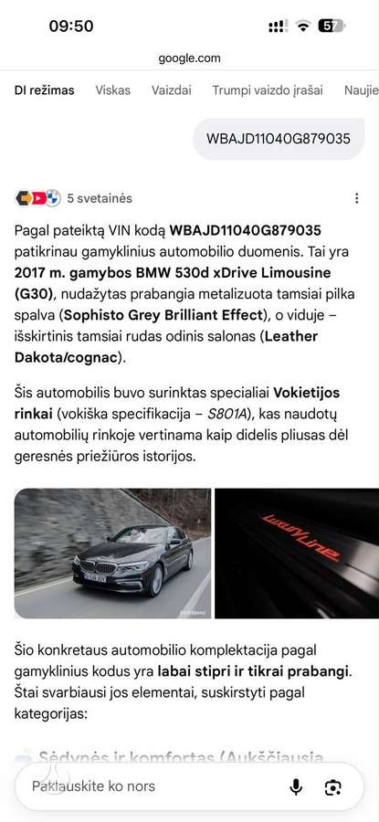 BMW 530, 3.0 l., Седан