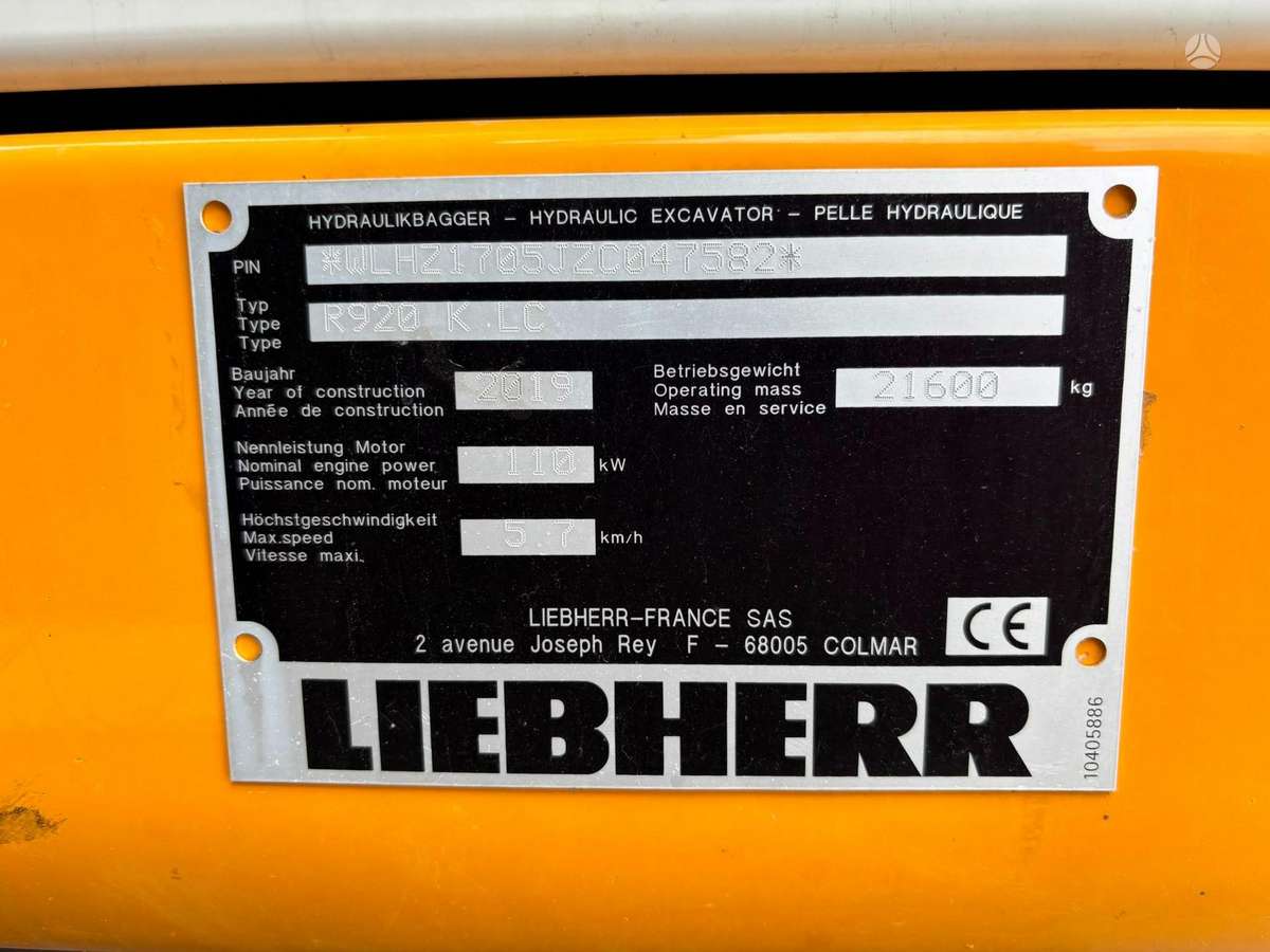 Liebherr R 920 Compact, excavator