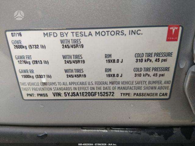 Tesla Model S, saloon / sedan