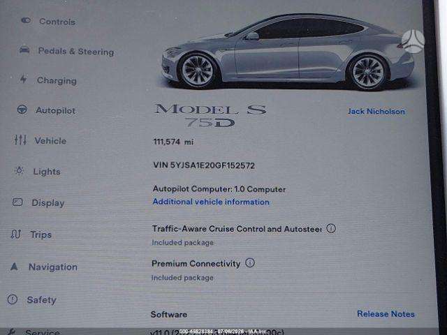 Tesla Model S, saloon / sedan