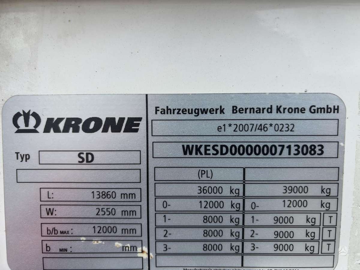 Krone MEGA, пологовые / тентовые