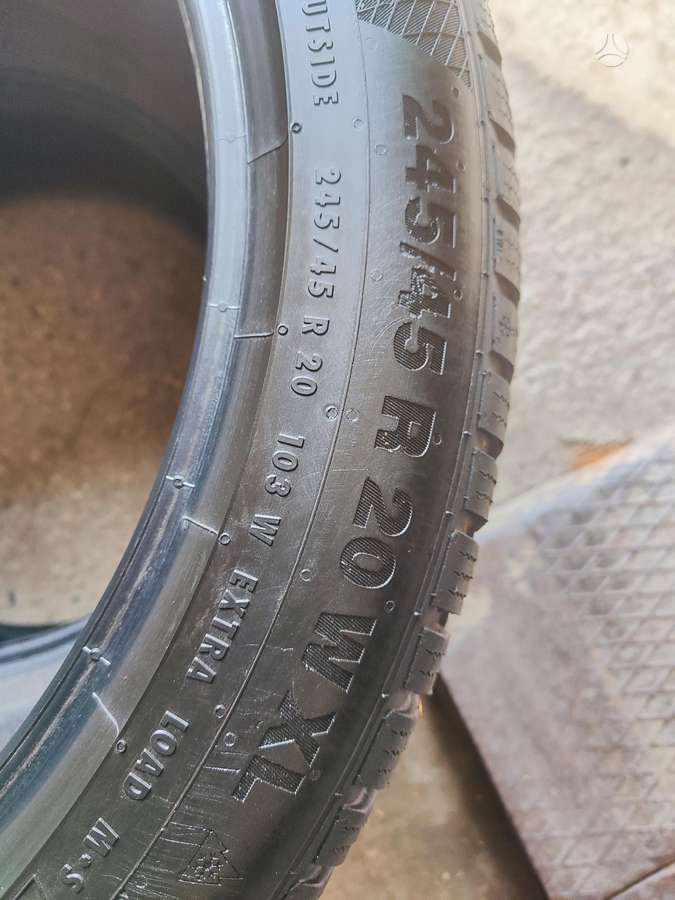 Continental, žieminės 245/45 R20