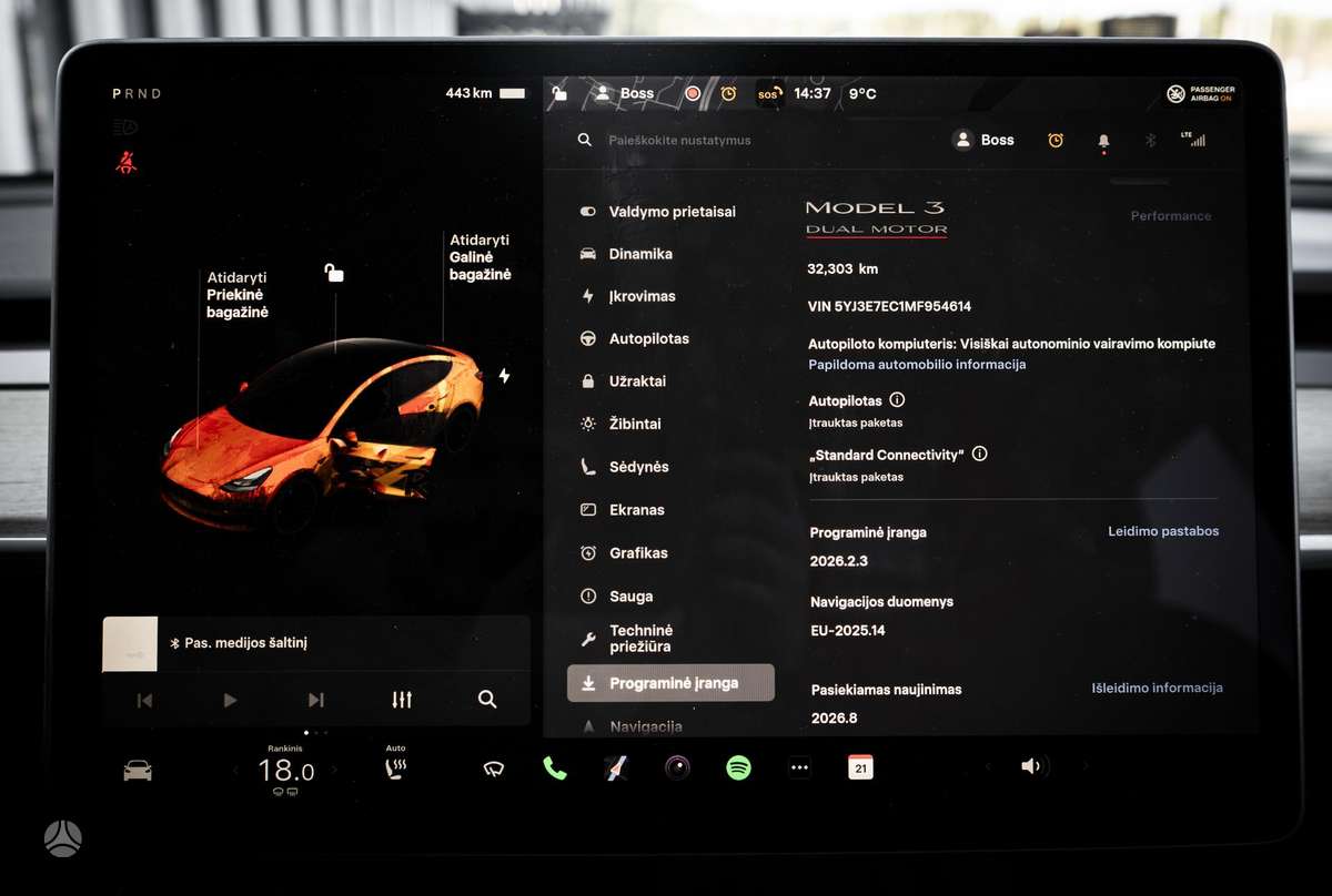 Tesla Model 3, 82 кВт·ч, Седан