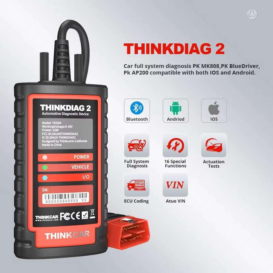 Thinkdiag 2 diagnostine iranga