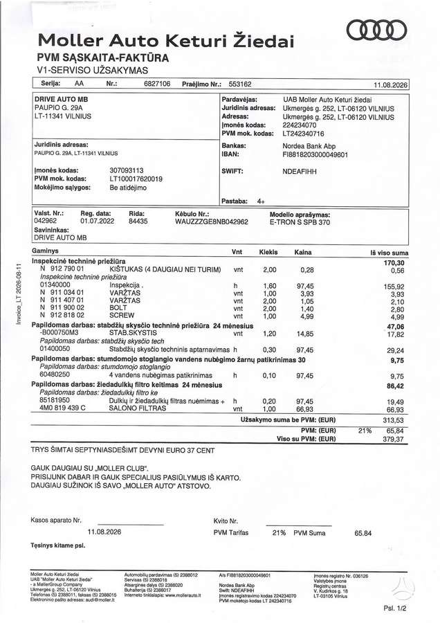 Audi e-tron S, visureigis / krosoveris