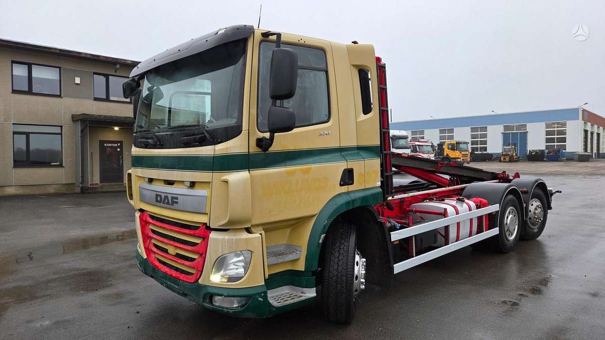 DAF CF 370 6X2*4, самосвалы с прицепoм