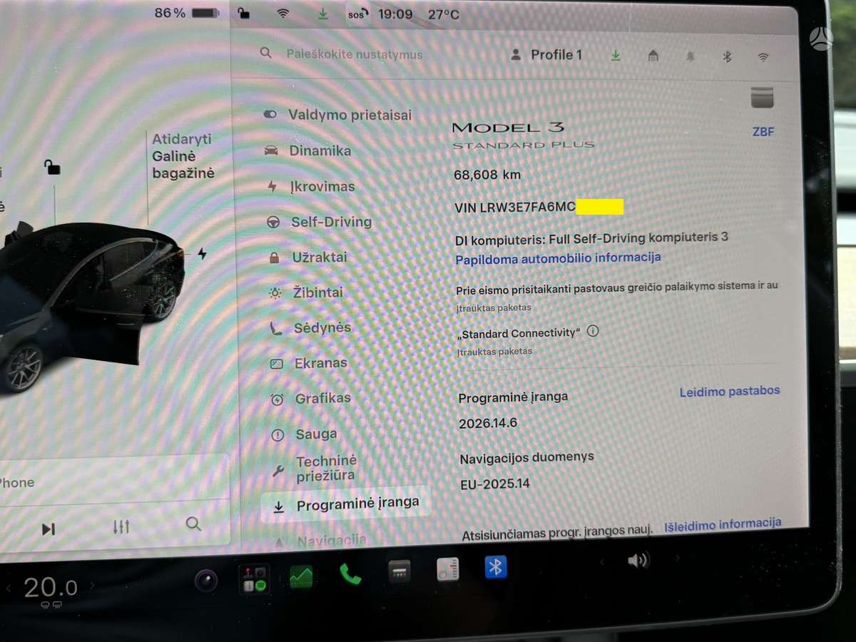 Tesla Model 3, 54 кВт·ч, Хэтчбек