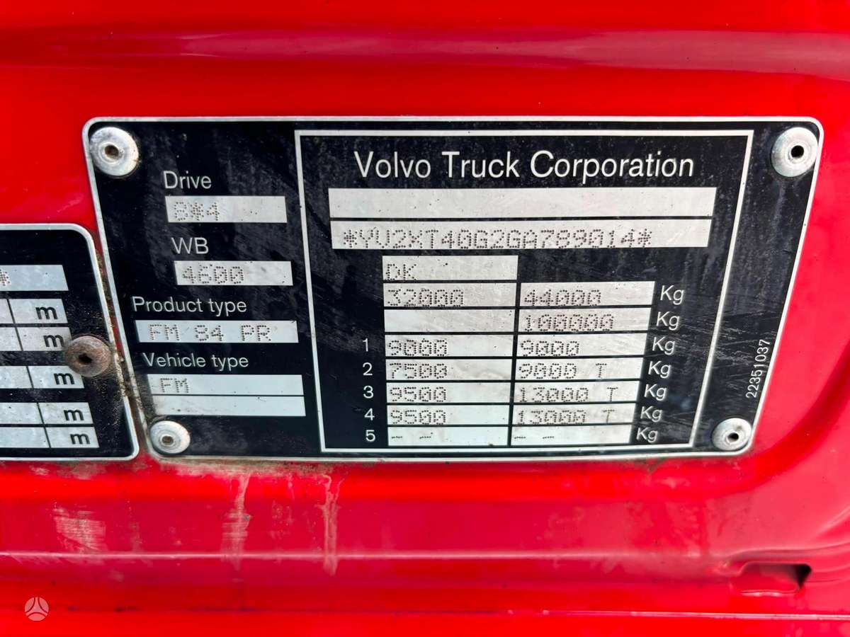 Volvo FM 500 8x4/4, other