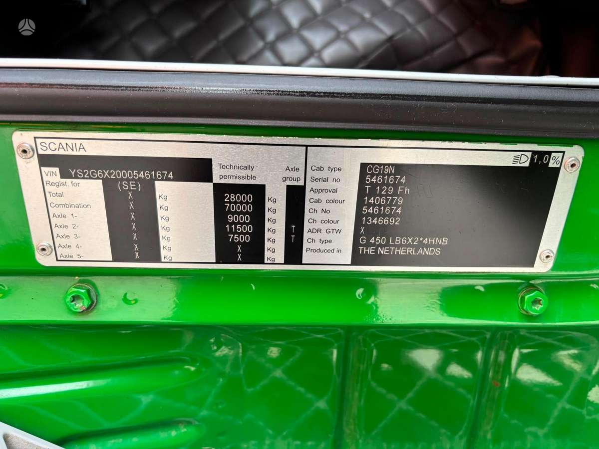 Scania G 450 6x2*4, с краном