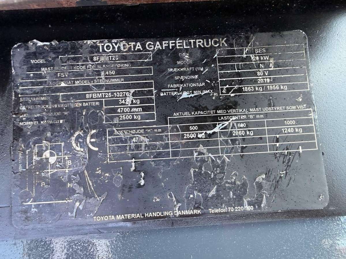 Toyota 8FBMT25, forklifts
