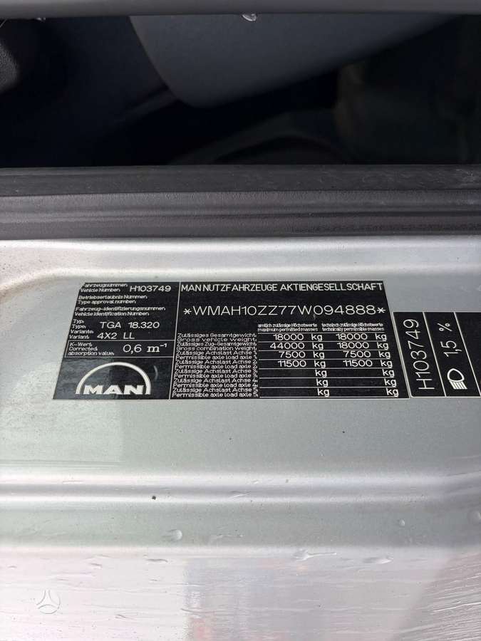 MAN TGA 18.320, refrigerated trucks