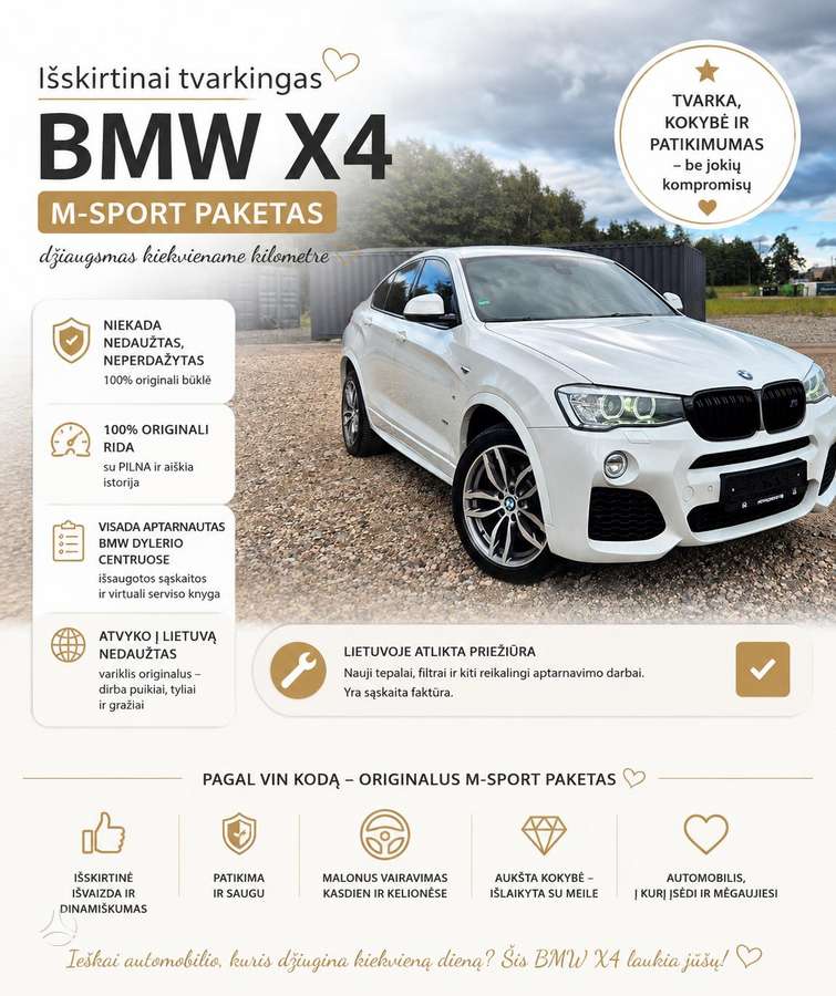 BMW X4, 3.0 l., off-road / crossover