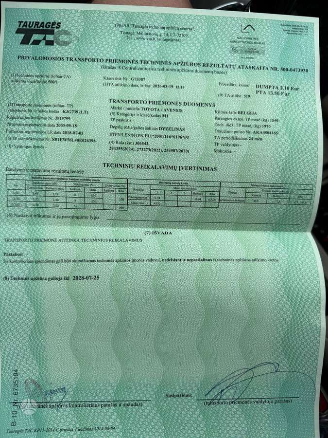 Toyota Avensis, 2.0 l., Универсал