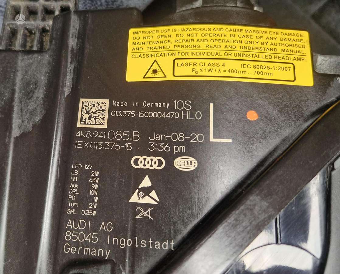 Audi A7 žibintai