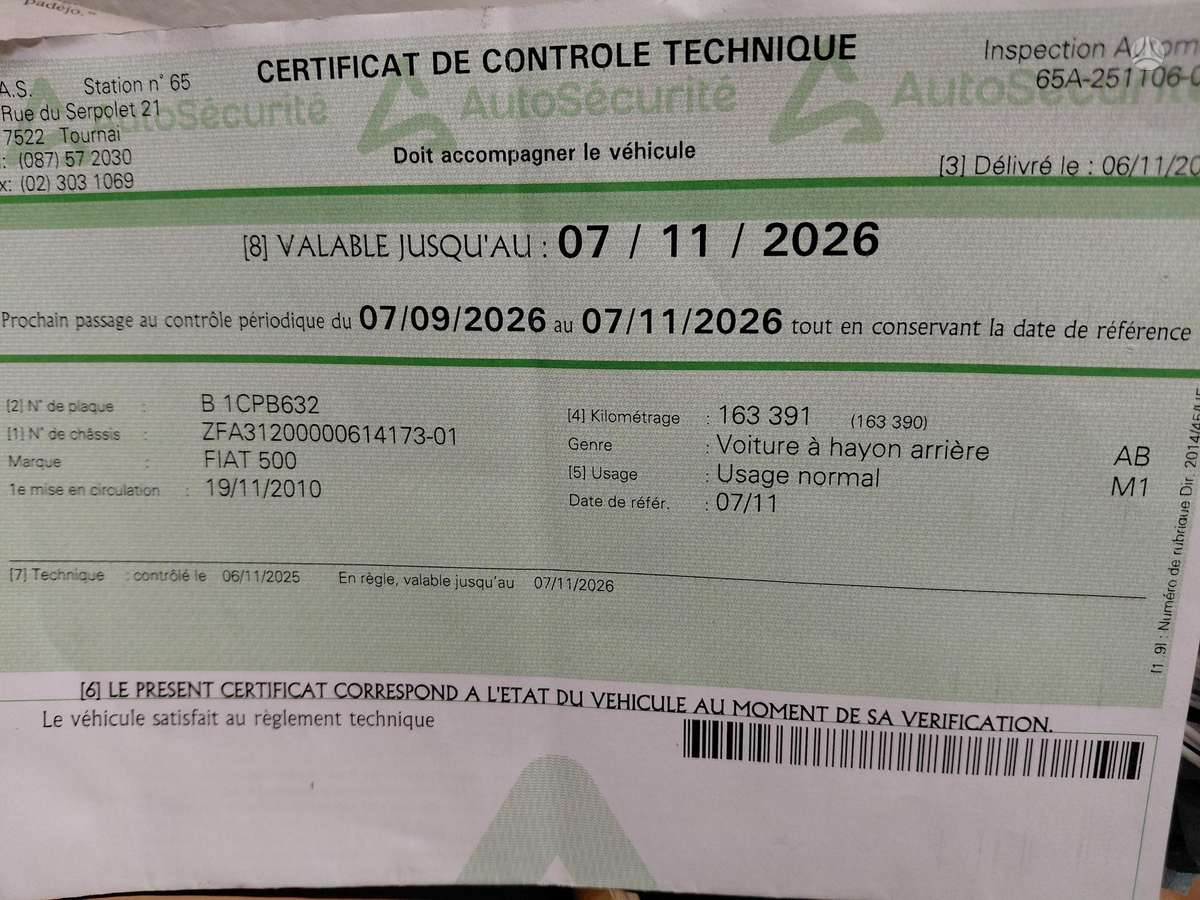 Fiat 500, 1.3 l., hatchback