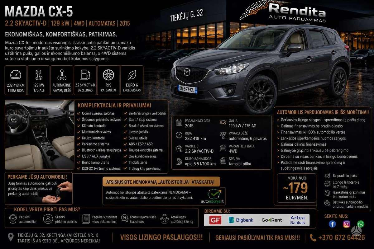 Mazda CX-5, 2.2 l., off-road / crossover