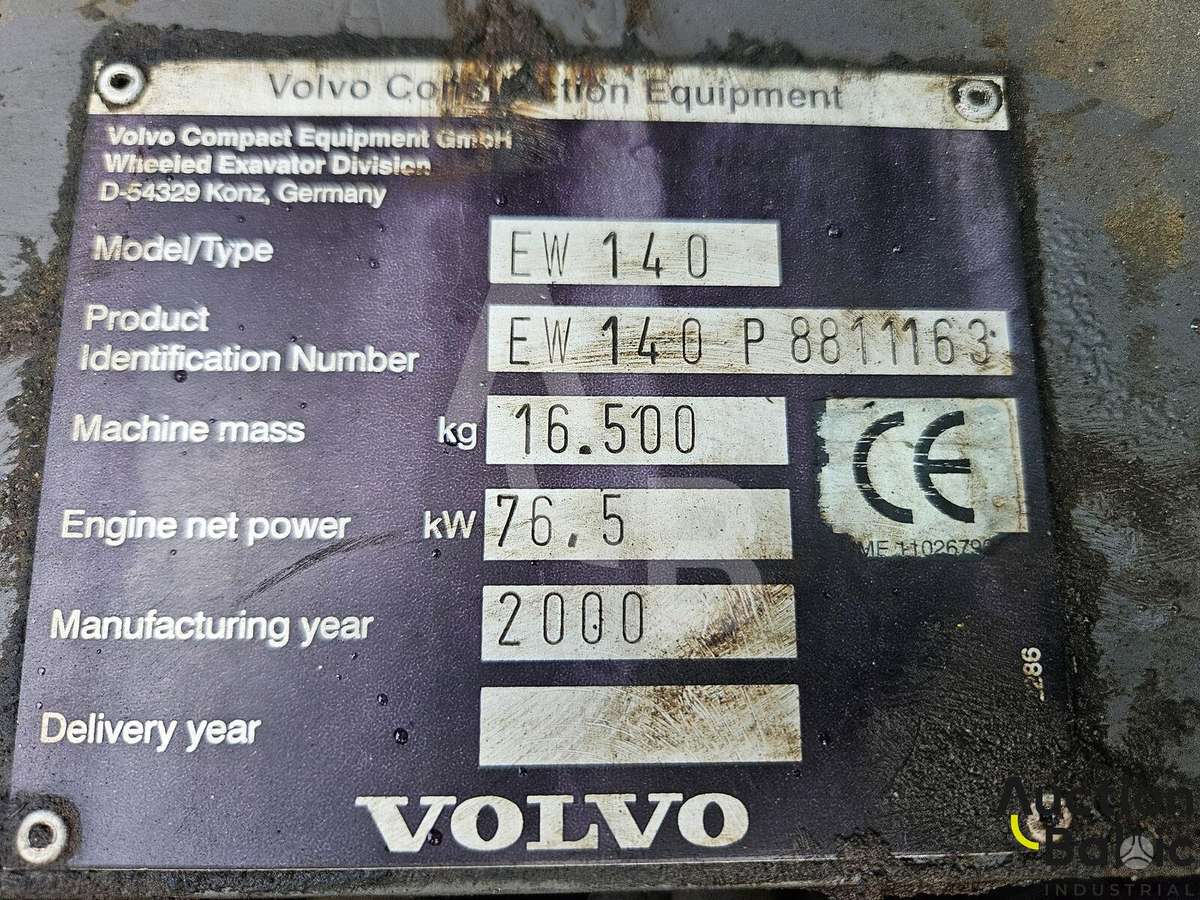 Volvo EW 140, excavator