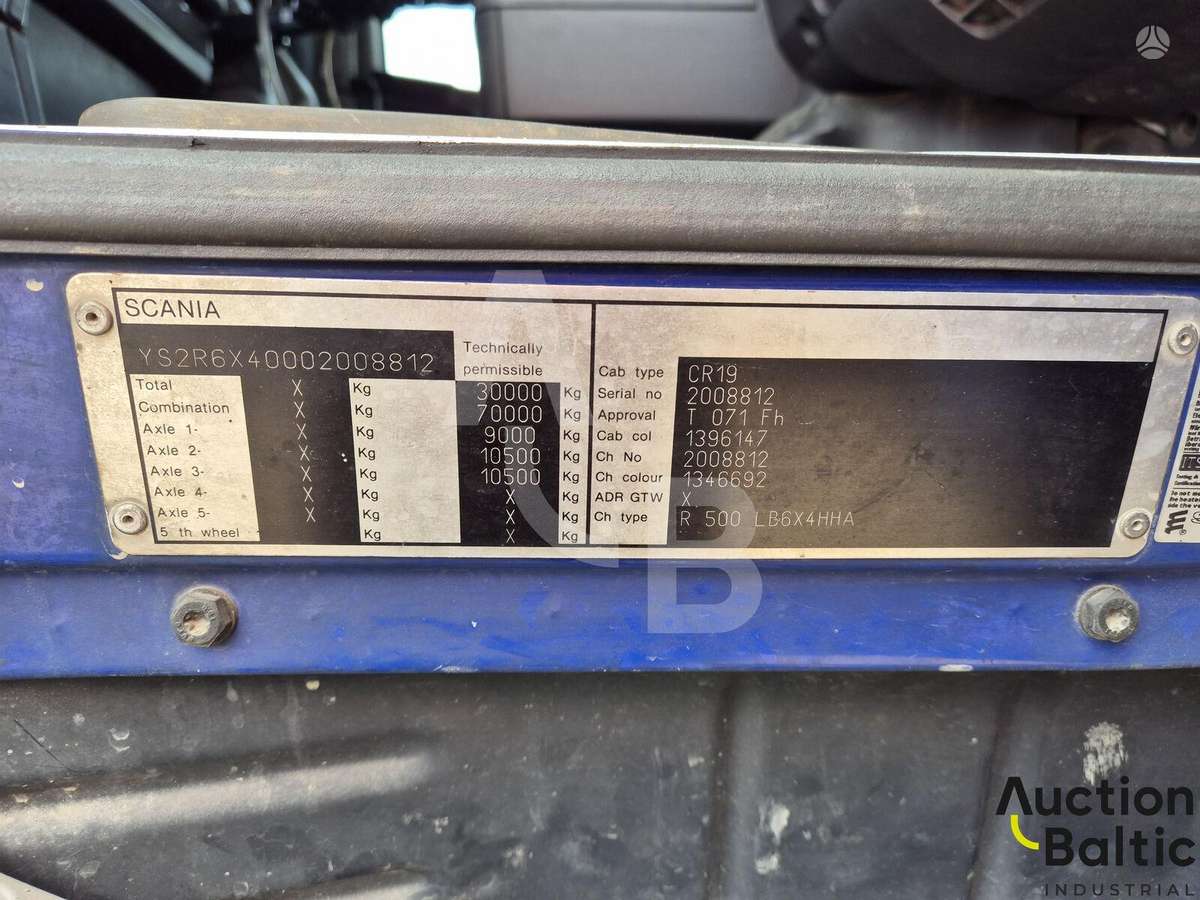 Scania R 500 LB, dumpers / tippers