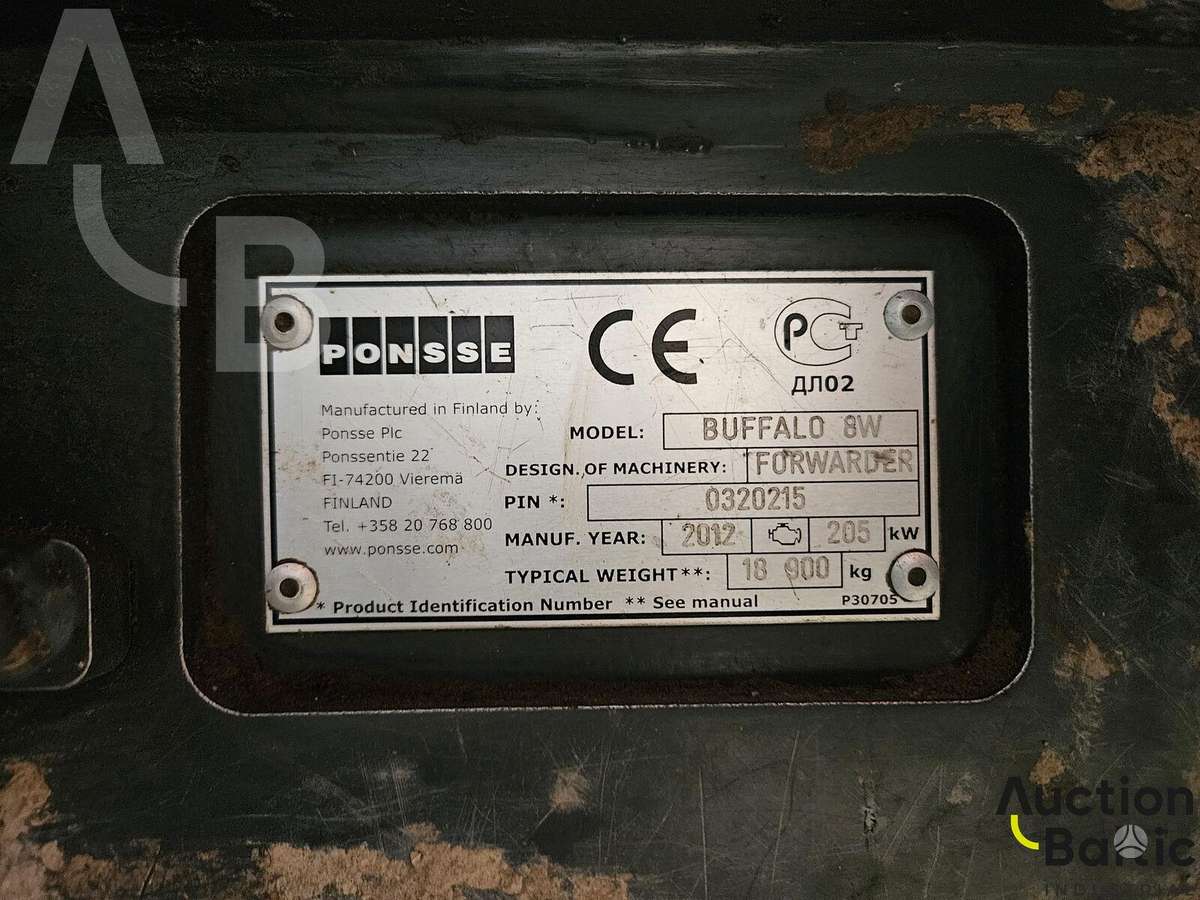 Ponsse Buffalo 8W, forwarders