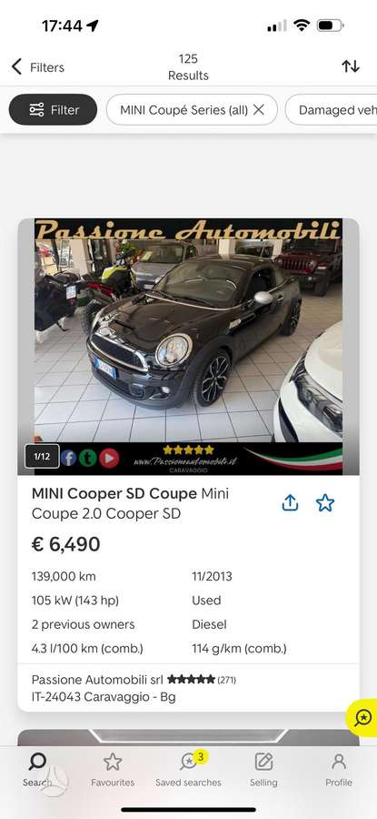 Mini Cooper SD, 2.0 l., Купе (coupe)