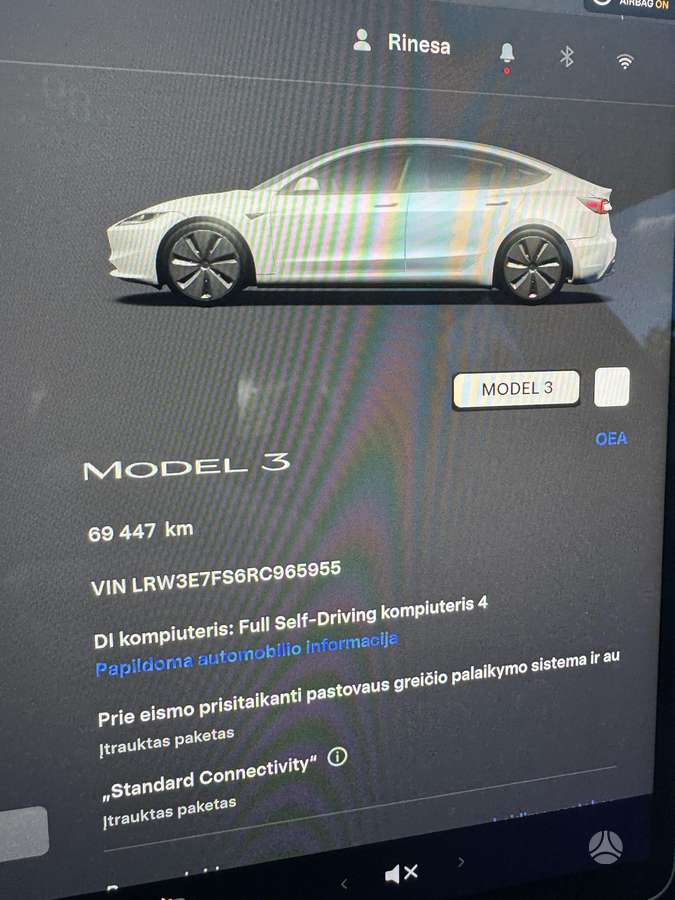 Tesla Model 3, 60 кВт·ч, Седан