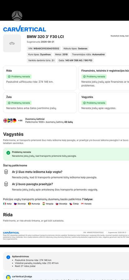 BMW 320, 2.0 l., Седан
