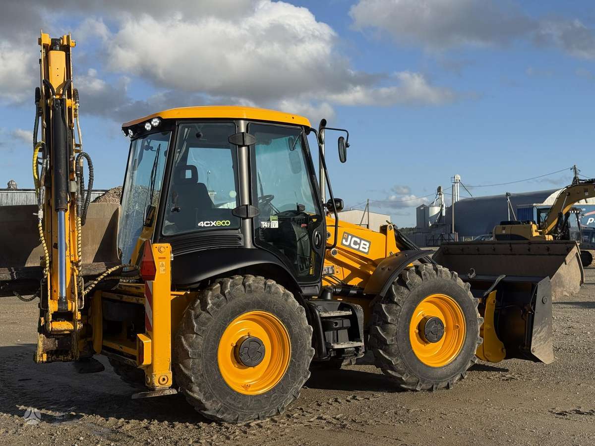 JCB 4 CX , quick coupler front & b, ekskavatoriniai krautuvai