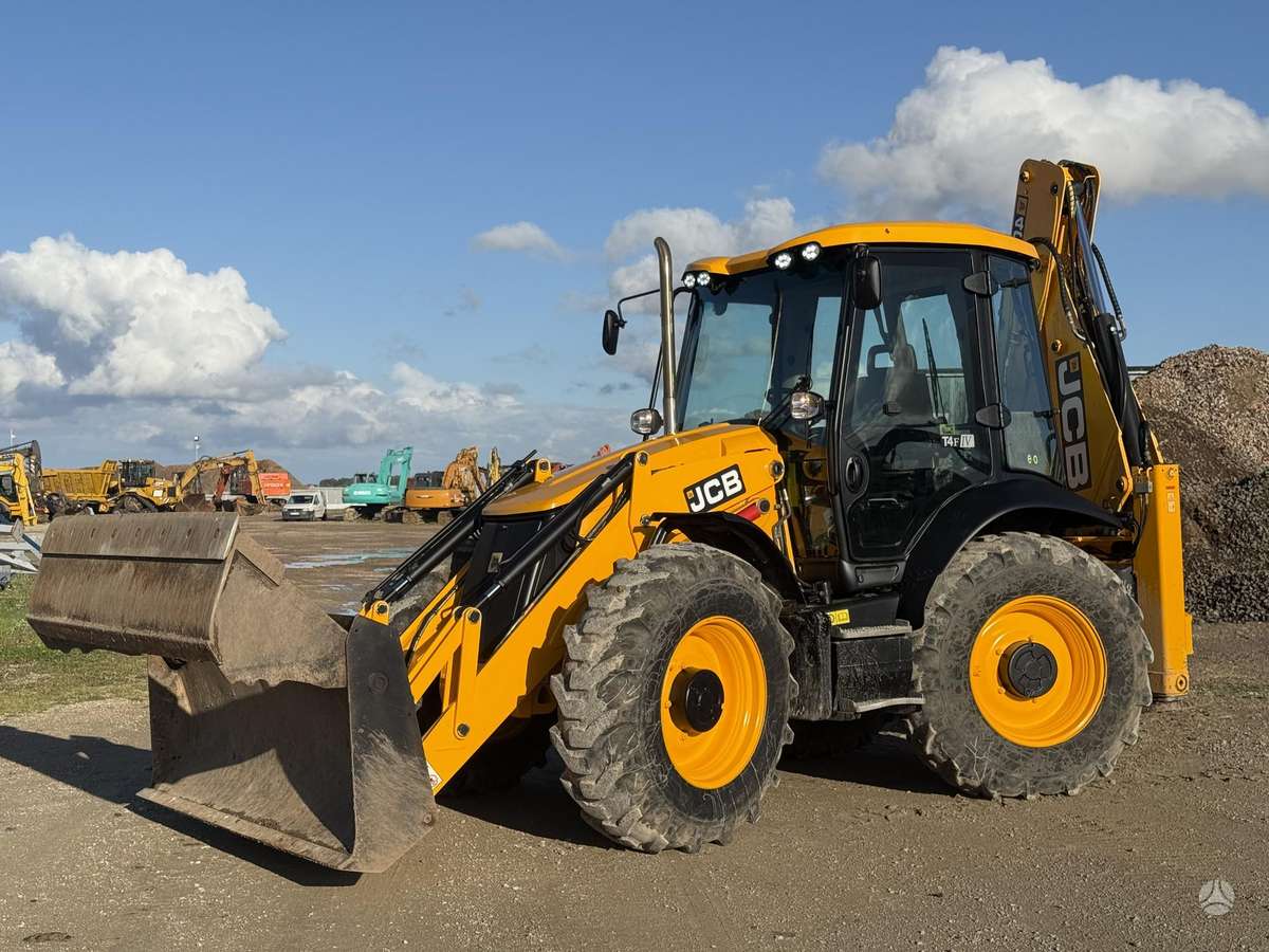 JCB 4 CX , quick coupler front & b, ekskavatoriniai krautuvai