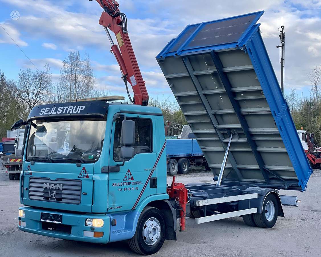 MAN TGL, самосвалы с краном