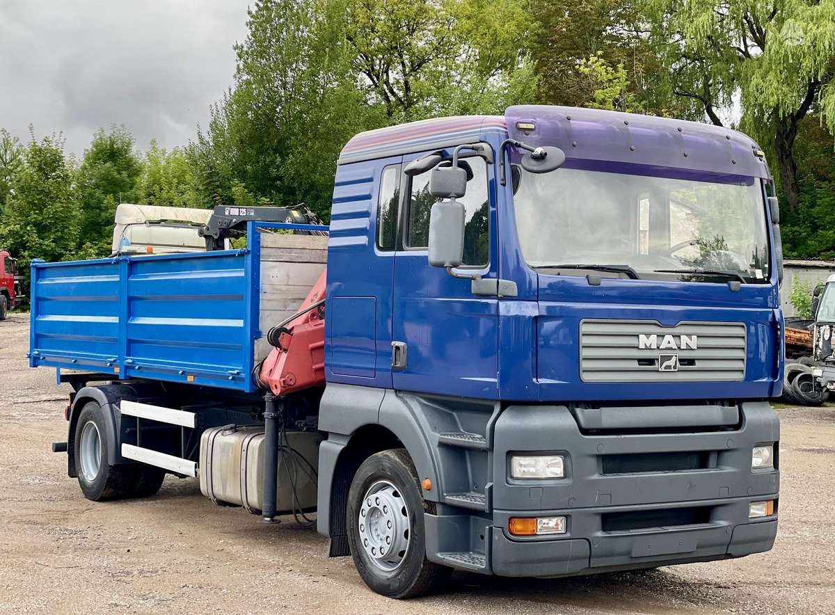 MAN TGA, dumpers with crane