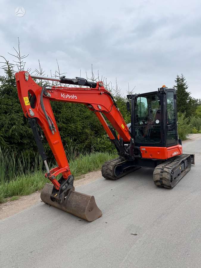 Kubota U56-5, mini ekskavatoriai