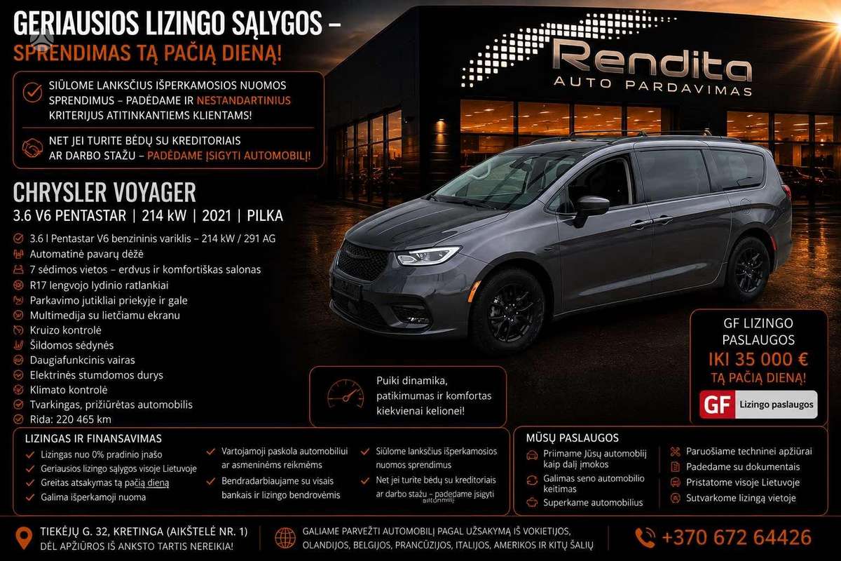 Chrysler Pacifica, 3.6 l., mpv / minivan