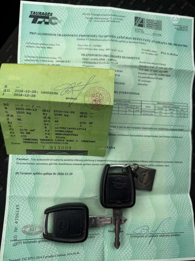 Opel Zafira, 2.2 l., Минивэн