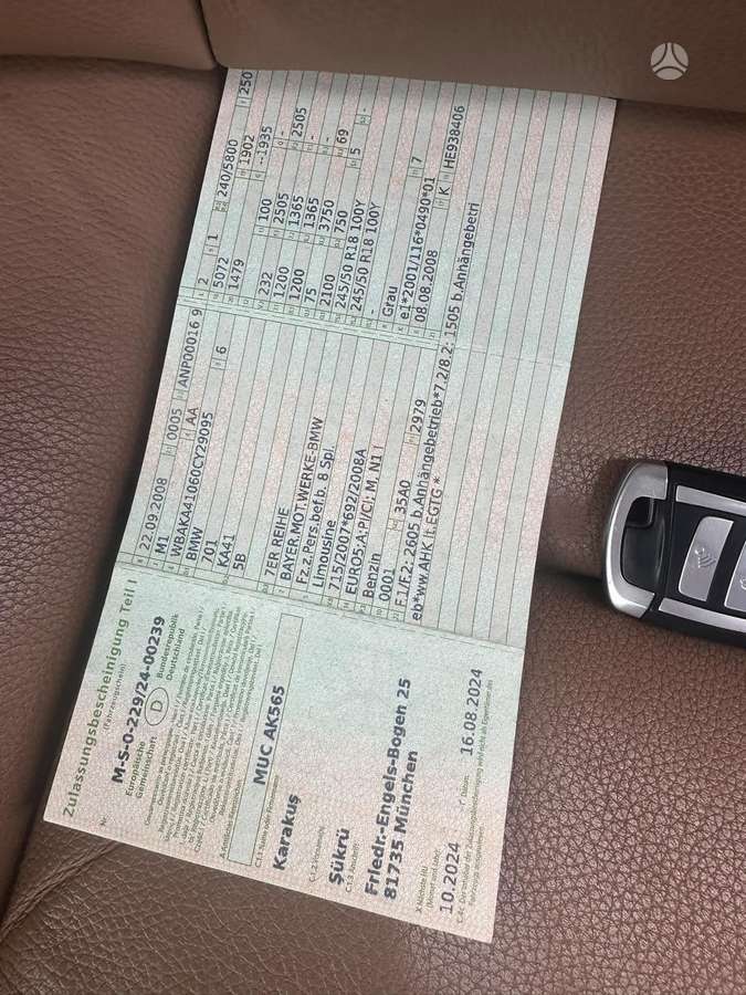 BMW 740, 3.0 l., Седан