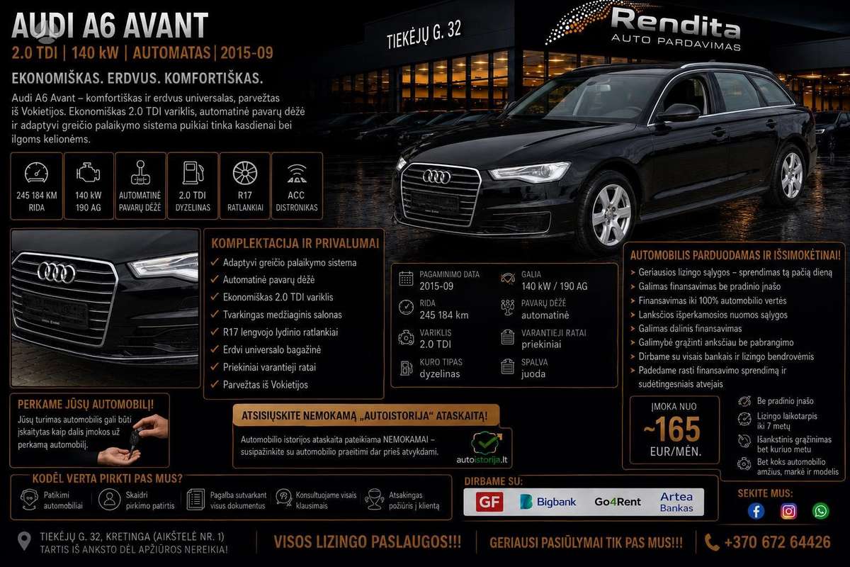 Audi A6, 2.0 l., Универсал