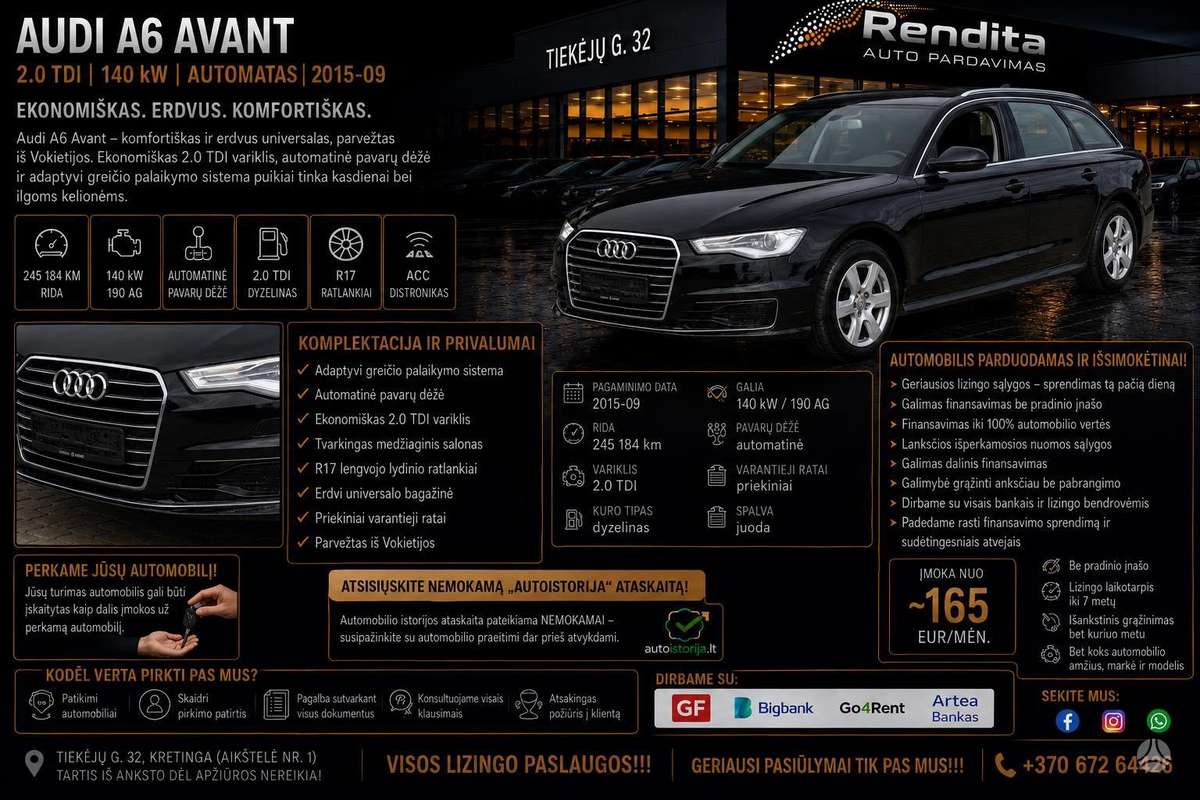 Audi A6, 2.0 l., wagon